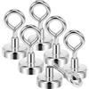 Wukong 25mm Ganci Magnetici Potenti, 6 Pezzi Calamite Rotonde, 19KG(48LB) Magnete Neodimio, Ganci Magnetici Extra Forti per Cucine, Magazzini e Esterni