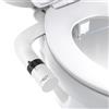 Auralum Bidet per WC Ultra Sottile | Doppio Ugello, Pressione Regolabile