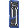 CONDOR Utensile 84-2 | Set di chiavi ad anello aperte | 2 pezzi | SW 10 x 11 - 12 x 13 mm | acciaio al cromo vanadio | Set di chiavi del freno per officina e fai da te