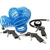 Wiltec Set utensili pneumatici pistola gonfiaggio con manometro pistole soffiaggio e tubo