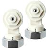 songyea 2 adattatori angolari a 90 gradi per termosifoni, con filettatura M30 x 1,5 mm, montaggio a sinistra e a destra, compatibile con Oventrop, Buderus, Heimeier, Danfoss, ricambio ideale