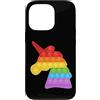 Mode Art Design Colorful Unicorn Pop It Custodia per iPhone 13 Pro Cool Colorful Unicorn Pop It Fidget Shape Multicolore