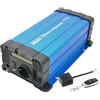 SOLARTRONICS Trasformatore di tensione FS1000D 12 V 1000 Watt con display - Invertitore 12 V a 230 V - Sinus puro - LiFePO4/litio, batteria al piombo, gel o AGM compatibile - USB - con telecomando