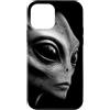 Disclosure Extraterrestrial Illustration Custodia per iPhone 12 mini Grigio Alieno Primo Piano Ritratto UFO UAP Sci Fi Space Art