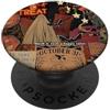 c2-treat Halloween Fall Black Ghost Grip c2-treat Halloween Fall Black Ghost PopSockets PopGrip Adesivo