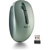 NGS Fog Dual Green Mouse Wireless Dual Silenzioso Lilla Plug & Play | Doppia connessione: compatibile con tecnologia Bluetooth 5.2 e 2.4 GHz, ergonomico, sensore 800/1200/1600 DPI. Ambidestro