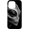Disclosure Extraterrestrial Illustration Custodia per iPhone 14 Pro Max Grigio Alieno Primo Piano Ritratto UFO UAP Sci Fi Space Art