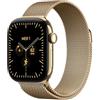 Apple Watch Series 12 GPS + Cellular 42 mm | Cassa in titanio color oro brillante con loop in maglia milanese color oro brillante