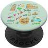 Bahaa's Tee Io amo Italia, Godetevi Cool Italia Illustrazione Disegno Schizzo PopSockets PopGrip Adesivo