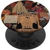 c2-treat Halloween Fall Black Ghost Grip c2-treat Halloween Fall Black Ghost PopSockets PopGrip Adesivo