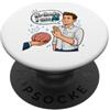 Artificial Intelligence Satire Designs No Grazie Uso AI Funny Anti AI PopSockets PopGrip Adesivo