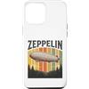 Retro Aviation Historical Airship Design Custodia per iPhone 12 Pro Max Vintage Graf Zeppelin Retro Aviazione Tramonto Estetica