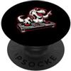 Funny Dinosaur DJ Music Lover - DressedF T-Rex DJ Optical Illusion T Rex Dinosaur Dino EDM Dance PopSockets PopGrip Adesivo