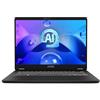 MSI Prestige 14 AI Studio C1UDXG-060IT, Notebook 14 FHD+ 144Hz, Intel Core Ultra 7 155H, Nvidia RTX 3050, 6GB GDDR6, 1TB SSD PCIe4, 16GB RAM DDR5 5600MHz, WiFi 7, Win 11 Home [Layout e Garanzia ITA]