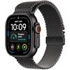 Apple Watch Ultra 4 GPS + Cellular 49 mm | Cassa in titanio nero con Loop in maglia milanese in titanio nero - L
