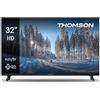 Thomson TV 32 Pollici (81 cm) HD Easy TV, TV Digitale LED (Non-Smart), Triplo Tuner (DVB-T/T2/C/S/S2), Dolby Audio, Modalità Hotel, Lettore Multimediale, Telecomando Retroilluminato, 3x HDMI