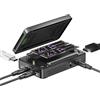 ICY BOX case RAID Thunderbolt 40 Gbps, docking station, SSD M.2 NVMe dual, Thunderbolt 3, USB4, 8K USB-C, 4K HDMI, USB-A, ventola attiva, IB-RD2818DK-40G, Heart RAID 2818