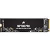 Corsair MP700 PRO 4TB M.2 PCIe Gen5 x4 NVMe 2.0 SSD - M.2 2280 - Fino a 12.400MB/sec in Lettura Sequenziale - NAND TLC ad Alta Densità - Nero