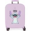 Disney Joumma Disney Stitch Playfull Valigia per bambini Valigia rigida ABS Chiusura TSA 4 Ruote Bagagli a Mano, viola, Taglia unica per tutti