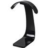 Hama Supporto per cuffie (supporto per cuffie Circum-Aurali e Supra-Aural PC Gaming, per cuffie OverEar/on Ear, compatibile con tutte le taglie, con portacavo) nero