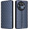 Generico DayQiQiPu Cover per Realme GT 8 Pro RMX5210 (6,79 Pollici) Custodia in pelle PU con Motivo a cubi 3D Chiusura Magnetica Caso portafoglio a conchiglia con supporto, Blu