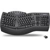 Perixx Periboard-612B Tastiera wireless ergonomica split con Dual Mode 2.4G e funzione Bluetooth, compatibile con Windows 10 e Mac OS X System, nero, layout inglese USA