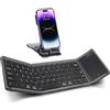 Rii Tastiera Bluetooth pieghevole RK809Pro con touchpad | Full Size, tastiera pieghevole portatile con touchpad, ricaricabile per iPad, iPhone, iOS, Windows, Mac, Android