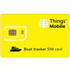 Things Mobile SIM Card per GPS TRACKER per IMBARCAZIONI Things Mobile con copertura globale e rete multi-operatore GSM/2G/3G/4G LTE, senza costi fissi, senza scadenza con 10 € di credito incluso