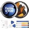 AGCUT Schermo LCD per Garmin Fenix 6 Pro LCD Display per Garmin Fenix 6 Pro Screen Replacement Digitalizer Touch Screen Assembly con Riparazione, Nero