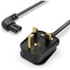 Superer Cavo di alimentazione ad angolo retto da 3 metri adatto per Sony PS5 PS4 PS3 Slim