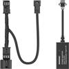 Mangoal Dash Cam Power Adapter for Audi, Porsche, VW with Black 3-Pin | Rain Sensor Port, Plug & Play, Supports 5V/2A Output, Hidden Cable Kit for GPS Radar Mirror Camera