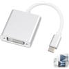 Wxuiqaz Adattatore da USB C a DVI, Convertitore da USB C a DVI, connettore di tipo C maschio DVI-D femmina compatibile con Thunderbolt 3 Mac Pro/Air iPad Pro 2018 Surface Book 2 Samsung Galaxy S10/S9 Monitor