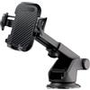 Callstel cellulare auto: Supporto per smartphone per auto, nero, Ventosa, supporto per ventilazione (cellulare 360°, estensibile, telefono)