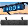 Ehaho UTV Sound Bar 25 pollici Bluetooth ATV Sound Bar con illuminazione RGB, IP65 Impermeabile Sound Bar per Golf Cart, Powersports SXS Amplified Sound Bar,