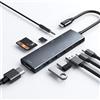 NXPGKEA Hub USB C per iPad Pro 9 in 1 Adattatore iPad Pro M4 M2 M1 13 5.0 11 pollici iPad Air 5 4 Docking Station con HDMI 4K, USB-C PD, lettore di schede SD/TF, USB 3.0, jack per cuffie da 3,5 mm, dati di