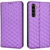 Generico DayQiQiPu Cover per Realme X50 Pro 5G RMX2075 (6,44 Pollici) Custodia in pelle PU con Motivo a cubi 3D Chiusura Magnetica Caso portafoglio a conchiglia con supporto, Viola