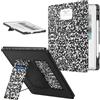 MoKo Custodia con Supporto per Kindle Scribe 11(2025,3a gen.),Quad Ner | per Scribe Colorsoft (2025, 1a gen.), [Portapenne integrato] Custodia Sottile in pelle PU con Auto Sonno/Sveglia