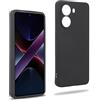 REY Cover in Gel TPU Nera per XIAOMI Poco X7 PRO 5G - REDMI Turbo 4, Ultra Sottile 0,33 mm, Morbido Flessibile, Custodia Silicone