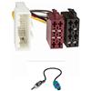 tomzz Audio 7045-003 Set di montaggio del connettore radio compatibile con Renault Twingo III dal 2015 Smart FourTwo dal 2015 a 16pin ISO standard