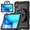 HUOLUNGJIN Custodia a tracolla per tablet Huawei MatePad SE 11 da 11,0 pollici 2024 - Robusta custodia protettiva antiurto con cavalletto, maniglia, tracolla regolabile - per bambini e adulti (nero)