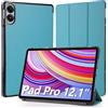 Hianjoo Custodia Compatibile per Xiaomi Redmi Pad Pro/Poco Pad 12.1'', Ultra Sottile Smart Cover in Pelle Compatibile con Xiaomi Redmi Pad Pro/Poco Pad 12.1 Pollici -Menta Verde