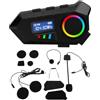 MechKit Auricolare Bluetooth per casco moto Rimozione del rumore del suono HiFi di alta qualità Batteria a lunga durata IP65 Impermeabile per motociclisti