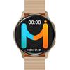 IMIKI HOLO PRO KW66 - Smartwatch uomo donna - Display AMOLED1,43, Connettività Bluetooth, Cinturino magnetico, Misura ossigeno nel sangue e Frequenza cardiaca, Android e iOS - Gold