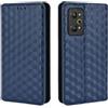 Generico DayQiQiPu Cover per Realme GT2 RMX3311 (6,62 Pollici) Custodia in pelle PU con Motivo a cubi 3D Chiusura Magnetica Caso portafoglio a conchiglia con supporto, Blu