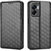 Generico DayQiQiPu Cover per Realme Narzo 50 5G RMX3572, RMX3571 (6,6 Pollici) Custodia in pelle PU con Motivo a cubi 3D Chiusura Magnetica Caso portafoglio a conchiglia con supporto, Nero