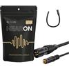 HEARON - Adattatore Mini Jack 3.5mm TRS a XLR 3-Pin Maschio, 0,2m, Presa a Spina, Stereo, Mixer Audio, Laptop, Rame OFC