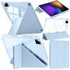 A-BEAUTY Custodia Compatibile con Xiaomi Pad 8 / Pad 8 Pro 2025 11,2 Pollici/Xiaomi Pad 7 /Pad 7 Pro 2024, Cover Trasparente Antiurto, Supporto Trifold 6 in 1 a Forma di Y, Blu Cielo