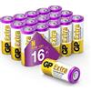 GP Extra Batteria alcalina LR1 1,5 V | Set da 16 batterie LR1 | Compatibile con 910A, Lady, N, E90 | per termometri digitali, misuratori di pressione e sistemi di accesso senza chiave