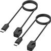 VANCLE 2 cavi di ricarica per Samsung Galaxy Fit 3, caricabatterie USB C, cavo di ricarica veloce, portatile, originale, per Samsung Galaxy Fit 3 SM-R390,100 cm, colore nero