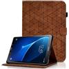 Oduio Custodia per Samsung Galaxy Tab A6 10,1 2016 (SM-T580 / T585) Multi-angli Cover con Funzione di Supporto Pelle PU Flip Tablet Case, Auto Sveglia/Sonno per Galaxy Tab A 10.1'' 2016 - Marrone